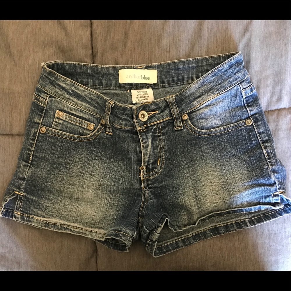 Anchor Blue Denim Jean Shorts
